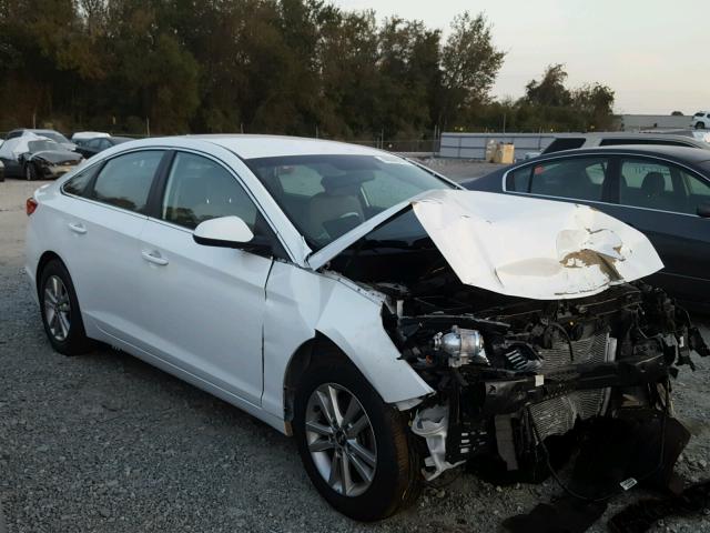 5NPE24AF2FH179082 - 2015 HYUNDAI SONATA SE WHITE photo 1