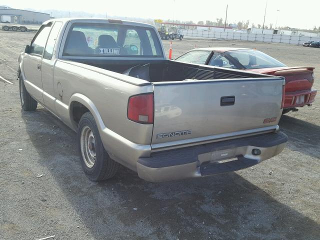 1GTCS19W218105985 - 2001 GMC SONOMA GRAY photo 3