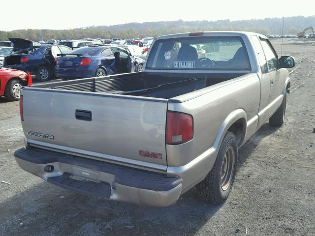 1GTCS19W218105985 - 2001 GMC SONOMA GRAY photo 4