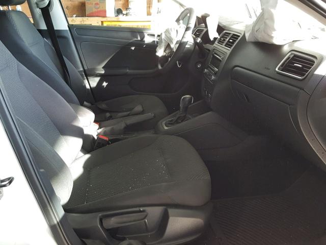 3VW2K7AJ0EM433600 - 2014 VOLKSWAGEN JETTA BASE WHITE photo 5