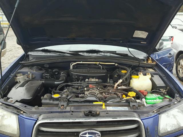JF1SG65674H703676 - 2004 SUBARU FORESTER 2 BLUE photo 7