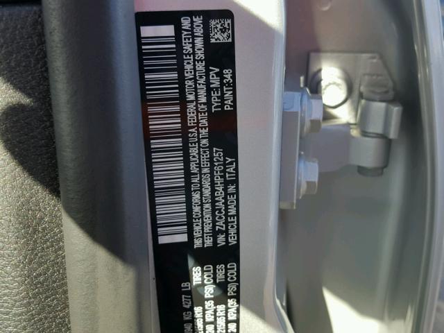 ZACCJAAB4HPF61257 - 2017 JEEP RENEGADE S 灰色 照片 10