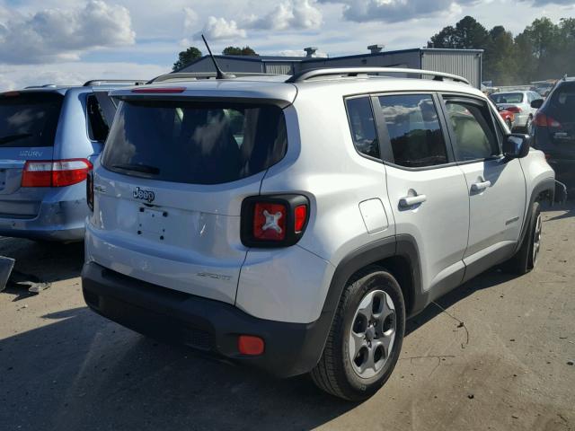 ZACCJAAB4HPF61257 - 2017 JEEP RENEGADE S GRAY photo 4