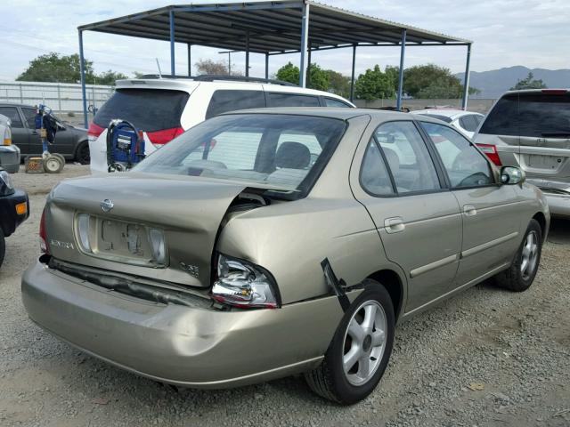 3N1BB51D8YL100348 - 2000 NISSAN SENTRA SE GRAY photo 4