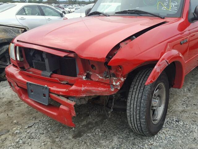 1FTYR14U04PB64373 - 2004 FORD RANGER SUP RED photo 9