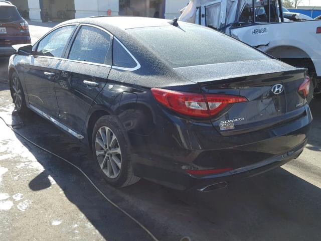 5NPE34AF9HH484739 - 2017 HYUNDAI SONATA SPO BLACK photo 3