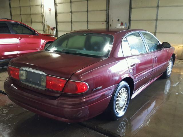 1G4HP54K72U264816 - 2002 BUICK LESABRE BURGUNDY photo 4