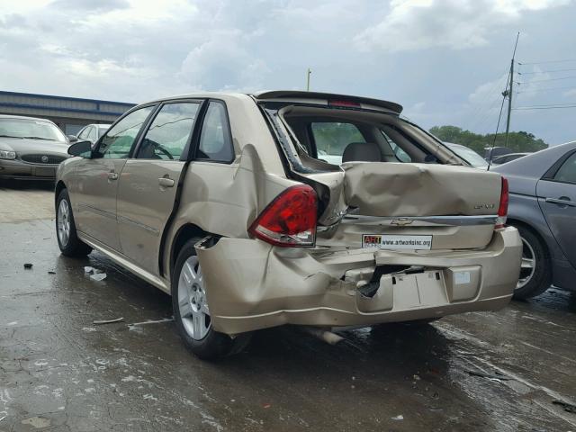 1G1ZT61816F203127 - 2006 CHEVROLET MALIBU MAX თაფლისფერი ფოტო 3