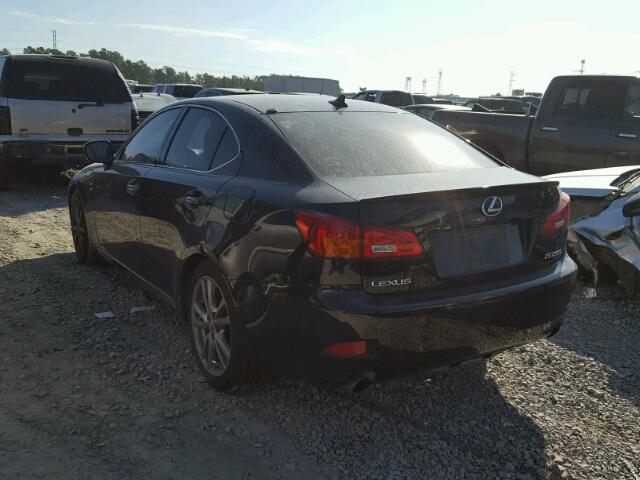 JTHBK262885086078 - 2008 LEXUS IS 250 BLACK photo 3