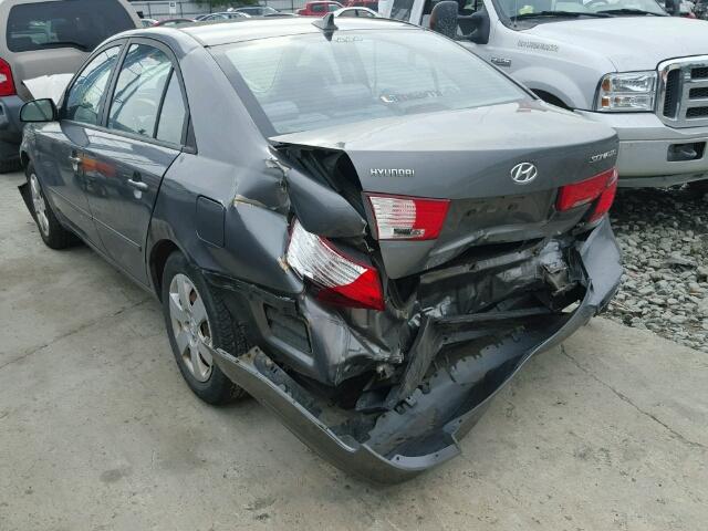 5NPET4AC3AH578904 - 2010 HYUNDAI SONATA GLS GRAY photo 3