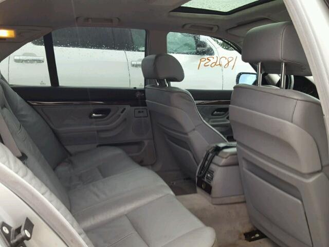 WBAGF8329WDL53134 - 1998 BMW 740 I AUTO SILVER photo 6