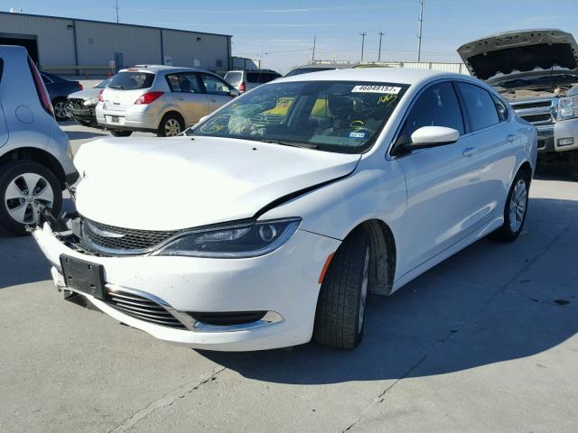 1C3CCCAB1FN571096 - 2015 CHRYSLER 200 LIMITE WHITE photo 2