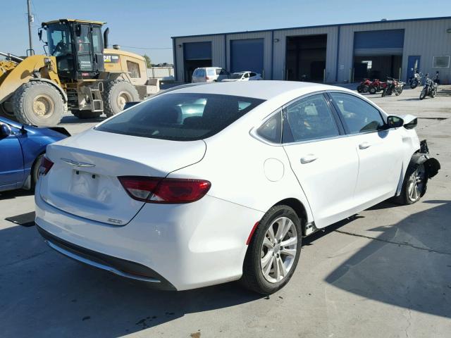 1C3CCCAB1FN571096 - 2015 CHRYSLER 200 LIMITE WHITE photo 4