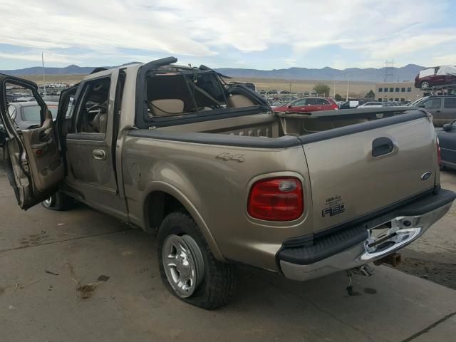 1FTRW08L32KA72516 - 2002 FORD F150 GOLD photo 3