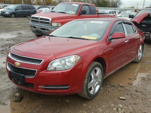 1G1ZC5E08CF256501 - 2012 CHEVROLET MALIBU 1LT MAROON photo 2