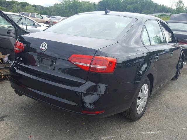 3VW2K7AJ0FM299527 - 2015 VOLKSWAGEN JETTA BASE 黑色 照片 4