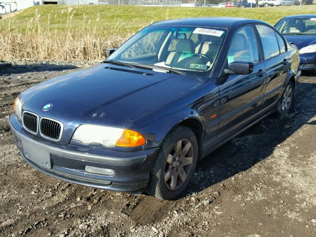 WBAAV33481EE77267 - 2001 BMW 325 I BLUE photo 2