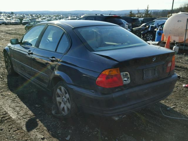 WBAAV33481EE77267 - 2001 BMW 325 I BLUE photo 3