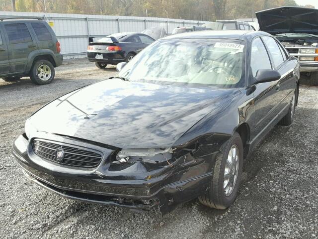 2G4WB55K821188281 - 2002 BUICK REGAL LS BLACK photo 2