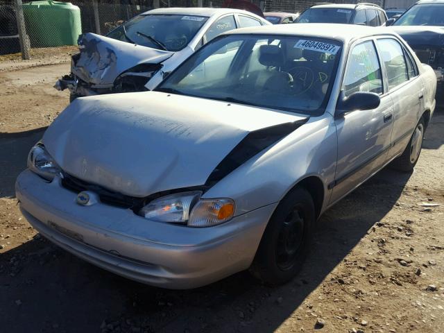 1Y1SK5281XZ438787 - 1999 CHEVROLET GEO PRIZM 银色 照片 2