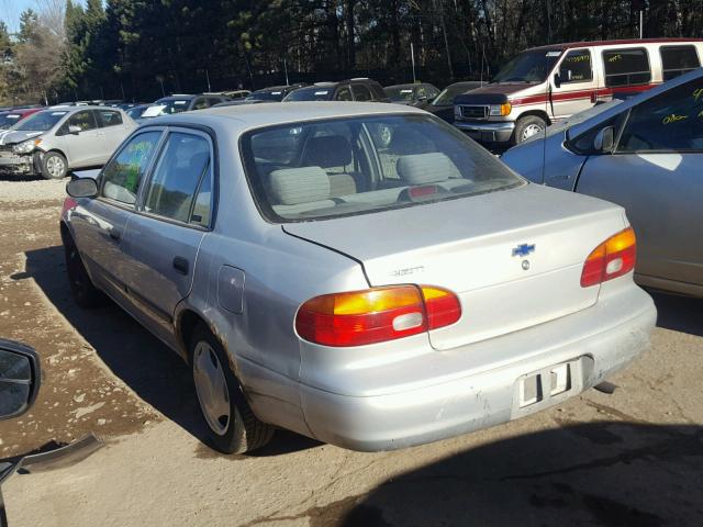 1Y1SK5281XZ438787 - 1999 CHEVROLET GEO PRIZM 银色 照片 3