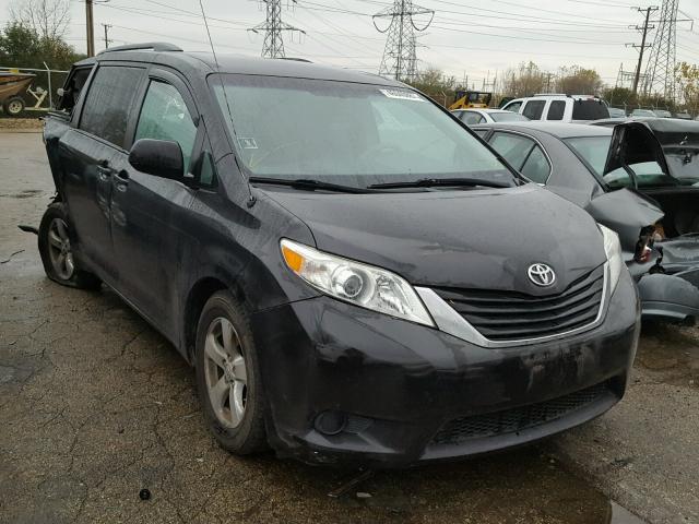 5TDKK3DC0BS099945 - 2011 TOYOTA SIENNA LE BLACK photo 1