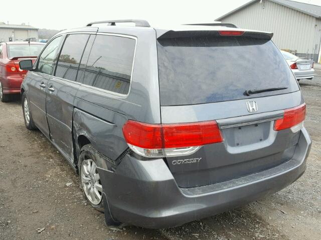 5FNRL3H59AB046025 - 2010 HONDA ODYSSEY EX GRAY photo 3