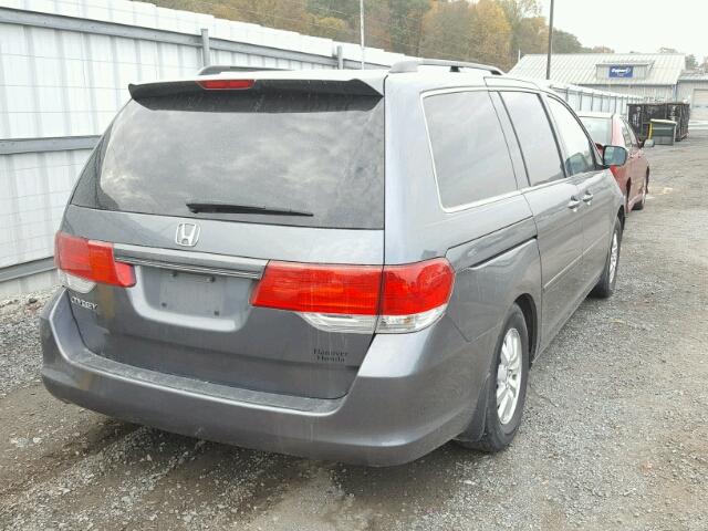 5FNRL3H59AB046025 - 2010 HONDA ODYSSEY EX GRAY photo 4