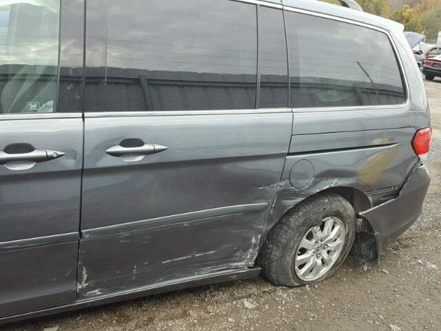 5FNRL3H59AB046025 - 2010 HONDA ODYSSEY EX GRAY photo 9