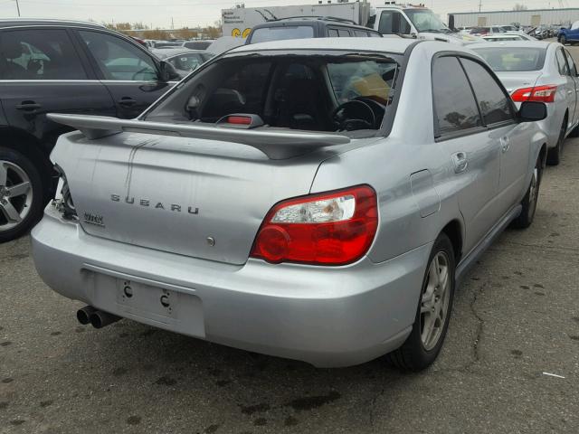 JF1GD29674G509415 - 2004 SUBARU IMPREZA WR SILVER photo 4