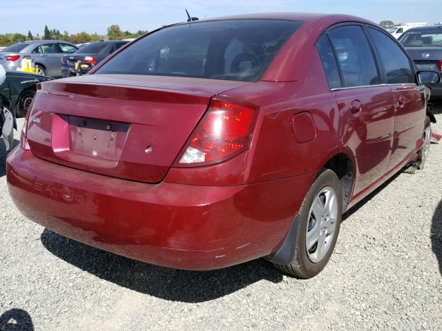 1G8AJ55F26Z123809 - 2006 SATURN ION LEVEL RED photo 4
