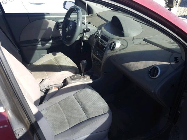1G8AJ55F26Z123809 - 2006 SATURN ION LEVEL RED photo 5