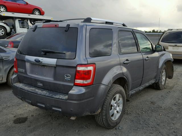 1FMCU9EG9BKA08628 - 2011 FORD ESCAPE LIM GRAY photo 4