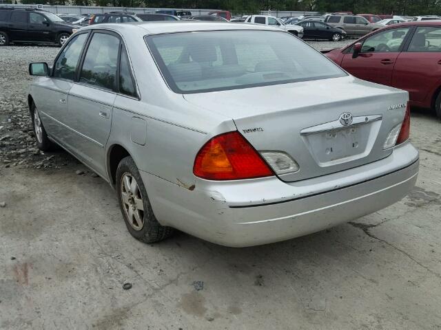 4T1BF28B62U211865 - 2002 TOYOTA AVALON SILVER photo 3