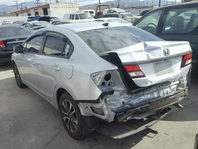 2HGFB2F86DH509638 - 2013 HONDA CIVIC EX SILVER photo 3