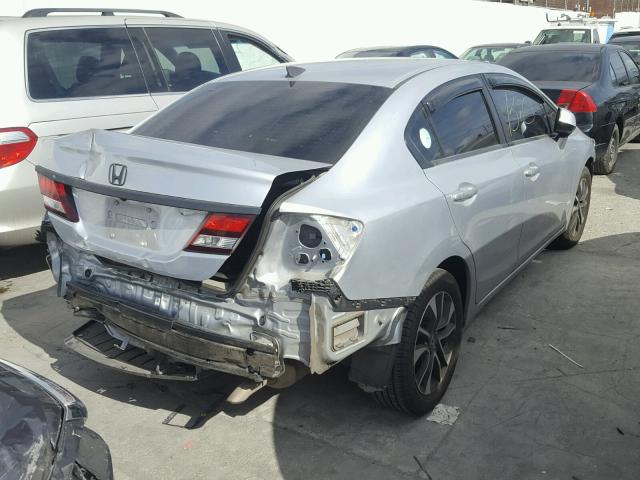 2HGFB2F86DH509638 - 2013 HONDA CIVIC EX SILVER photo 4