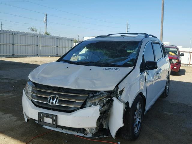 5FNRL5H66CB121013 - 2012 HONDA ODYSSEY EX WHITE photo 2