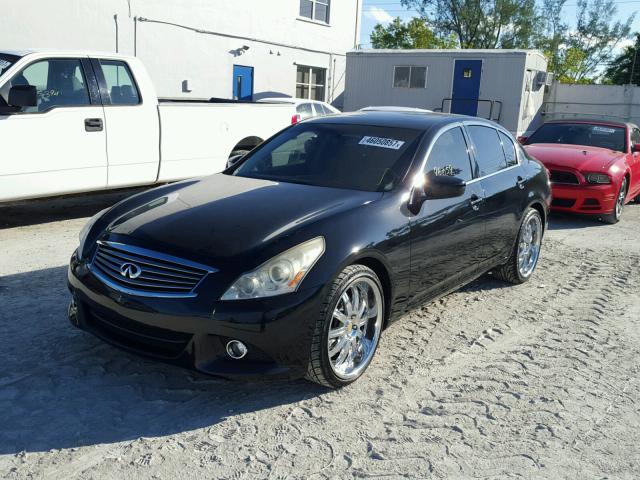 JN1CV6AP4CM621383 - 2012 INFINITI G37 BLACK photo 2