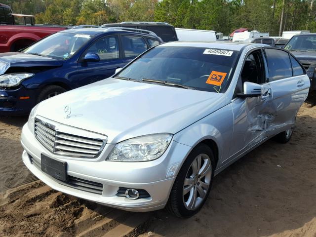 WDDGF8BB8AR131755 - 2010 MERCEDES-BENZ C 300 4MAT SILVER photo 2