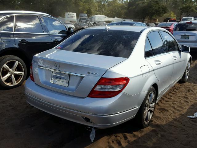 WDDGF8BB8AR131755 - 2010 MERCEDES-BENZ C 300 4MAT SILVER photo 4