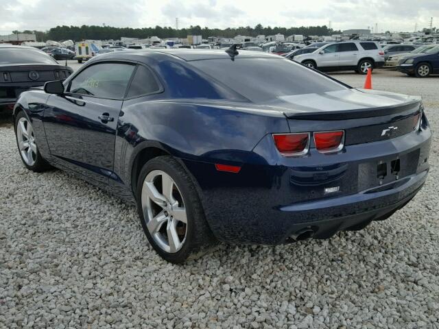 2G1FK1EJ7B9140138 - 2011 CHEVROLET CAMARO 2SS BLUE photo 3