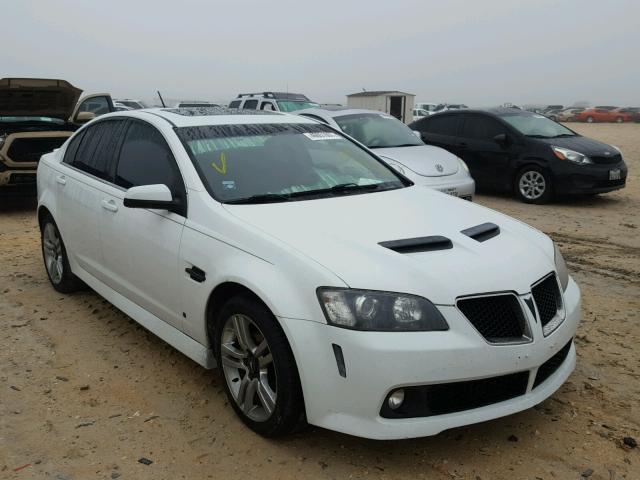 6G2ER57729L164137 - 2009 PONTIAC G8 WHITE photo 1