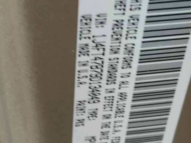 1J4FT47B79D134049 - 2009 JEEP COMPASS SP GOLD photo 10