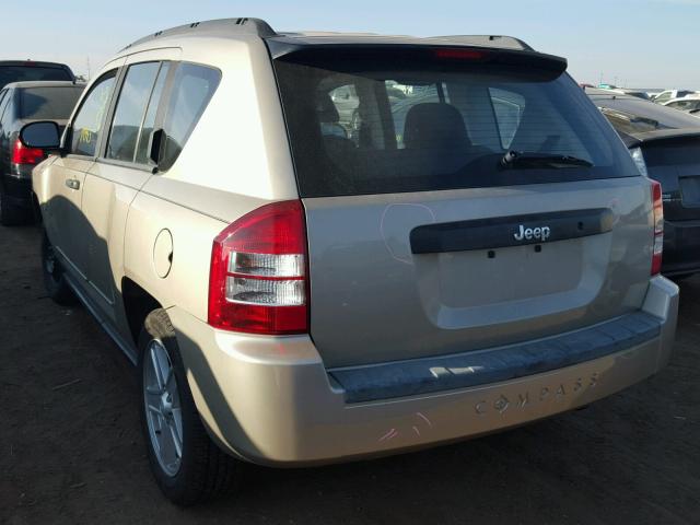 1J4FT47B79D134049 - 2009 JEEP COMPASS SP GOLD photo 3