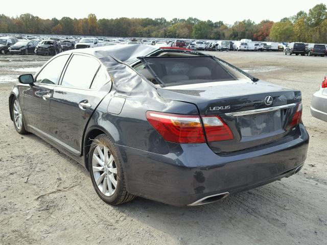 JTHDL5EF5A5001747 - 2010 LEXUS LS 460L GRAY photo 3