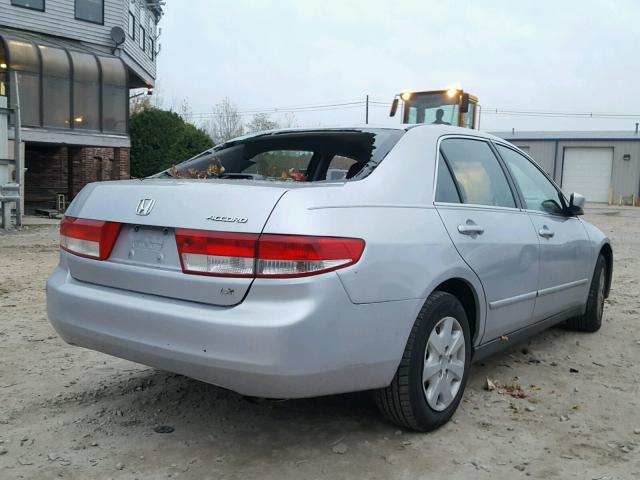 1HGCM56393A140421 - 2003 HONDA ACCORD LX SILVER photo 4