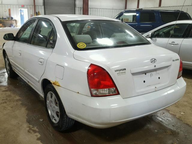 KMHDN45D03U661560 - 2003 HYUNDAI ELANTRA GL WHITE photo 3