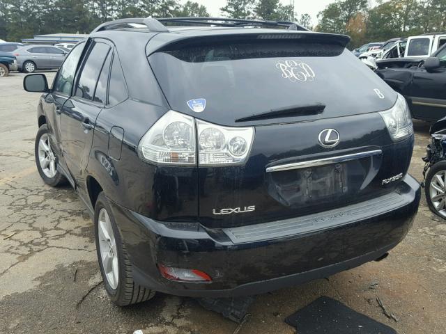 2T2GA31U24C014942 - 2004 LEXUS RX BLACK photo 3