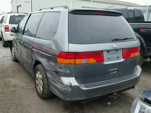 2HKRL18662H573424 - 2002 HONDA ODYSSEY EX GRAY photo 3