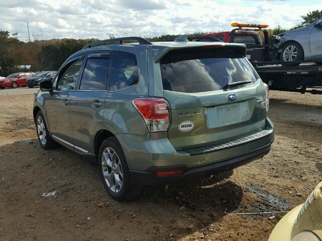 JF2SJAWC8HH544287 - 2017 SUBARU FORESTER 2 GREEN photo 3